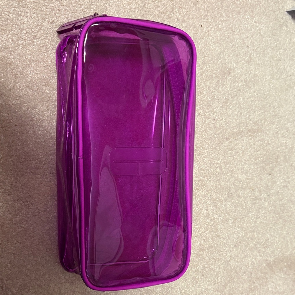 Clinique Purple Cosmetic Bag